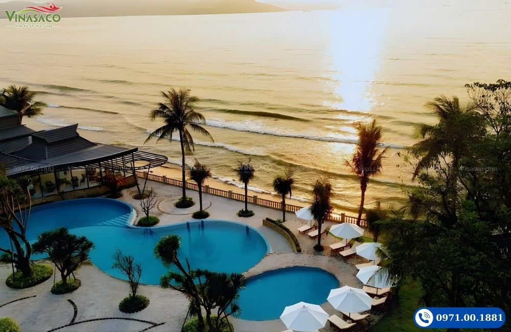 bể bơi resort Quy Nhơn ấn tượng 2026