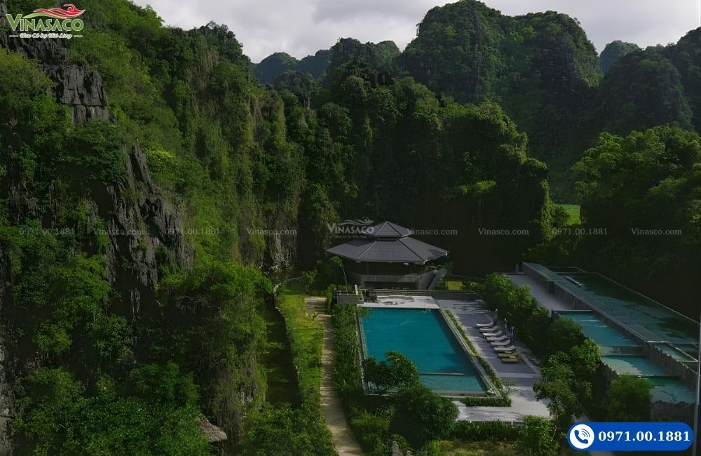 bể bơi retreat Hoa Lư Ninh Bình đẹp 2026
