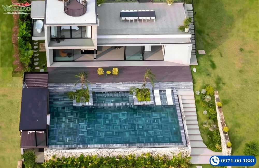 bể bơi villa Tam Đảo sky-view đẹp 2026