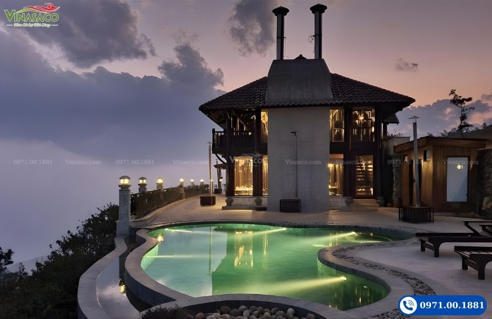 bể bơi mountain resort Sapa đẹp 2026
