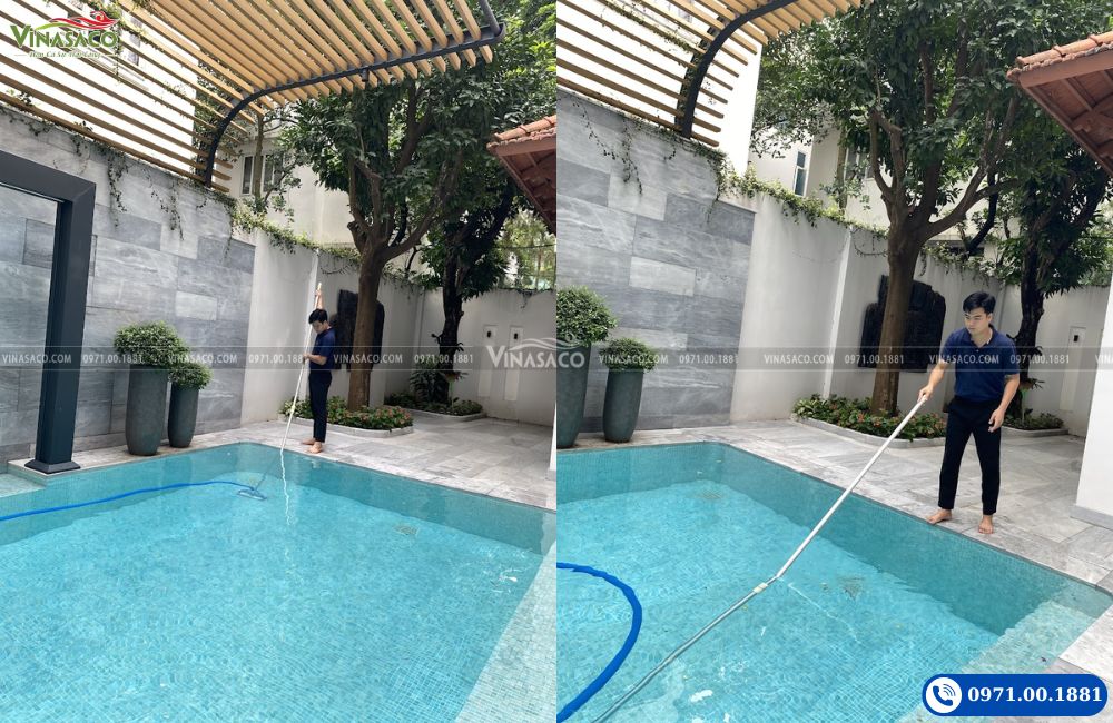 Hướng dẫn sử dụng bàn hút bể bơi đúng cách