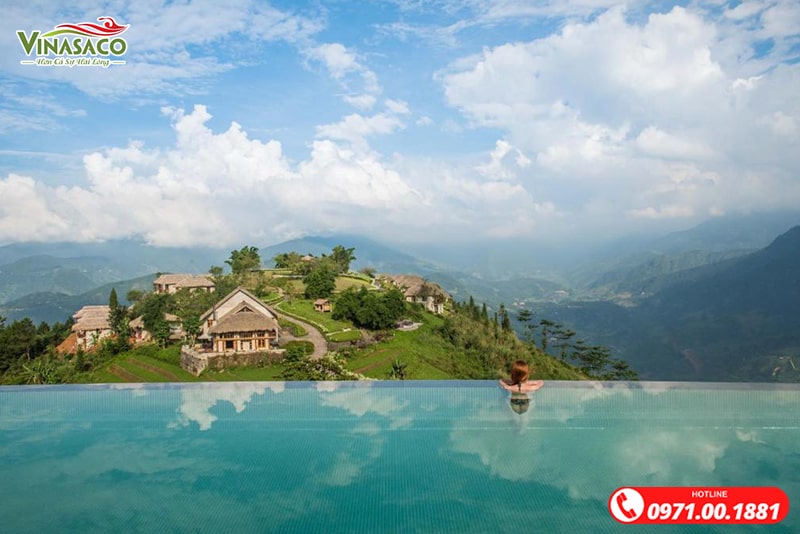 Bể bơi vô cực Topas Ecolodge resort Sapa 