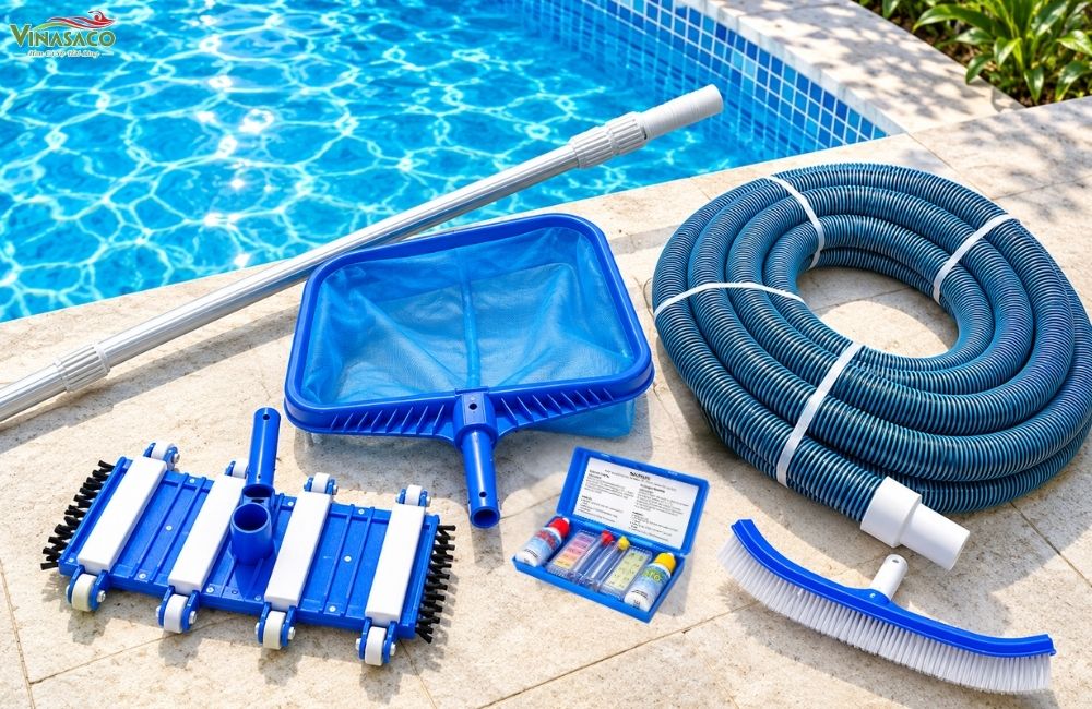Bộ Dụng Cụ Vệ Sinh Bể Bơi Gồm Những Gì? 6 Thiết Bị Cần Có