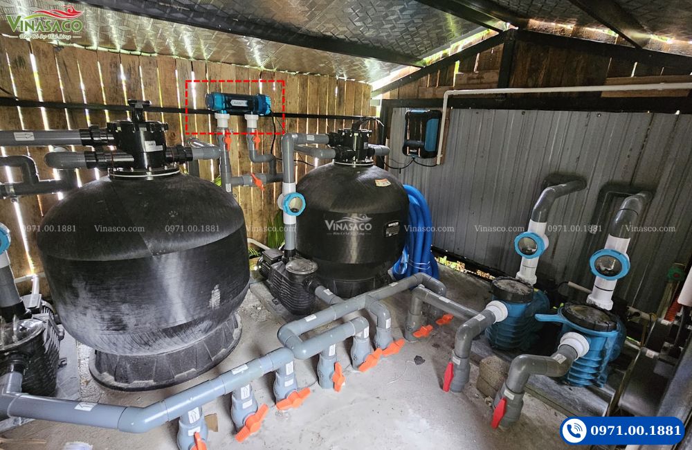 máy điện phân muối cho bể bơi chọn công suất theo m3