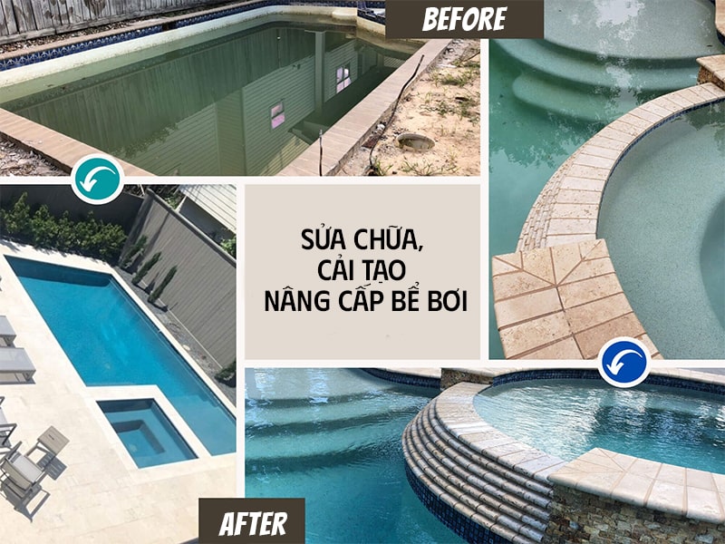 Dịch vụ sửa chữa, nâng cấp và cải tạo bể bơi