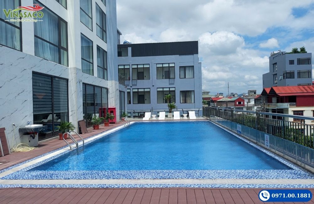 Thiết kế, thi công bể bơi khách sạn
