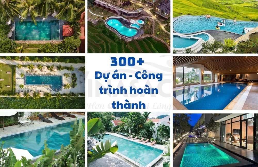 Dịch vị thiết kế, thi công bể bơi Vinasaco