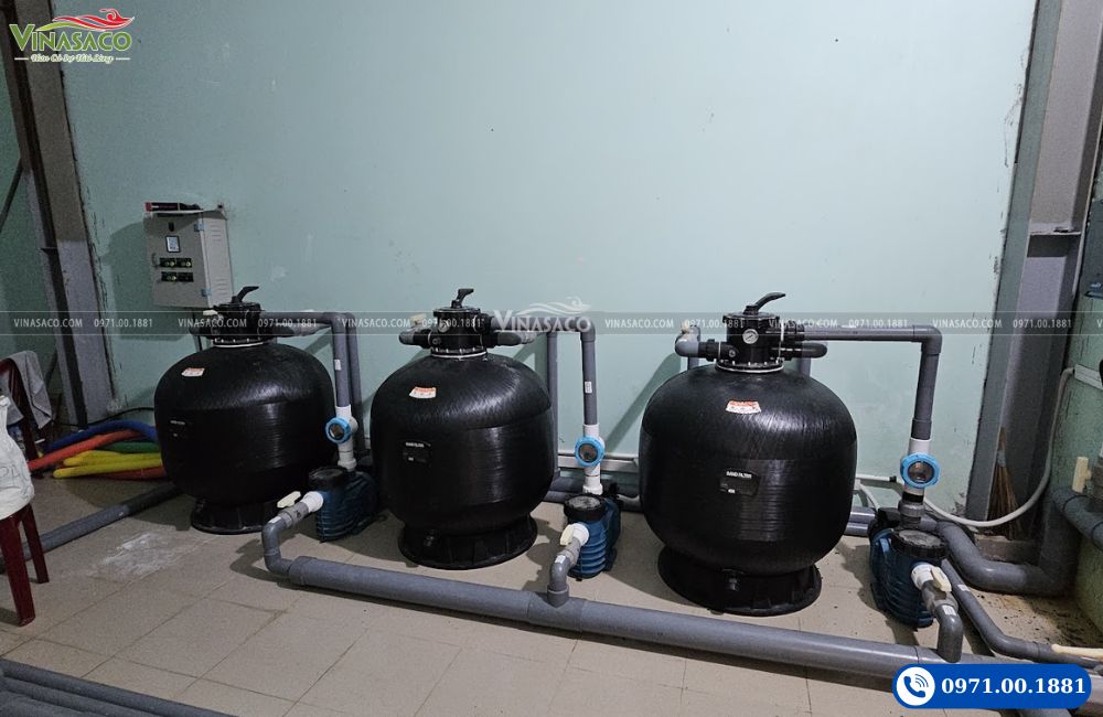 Hệ thống lọc nước bể bơi trường học