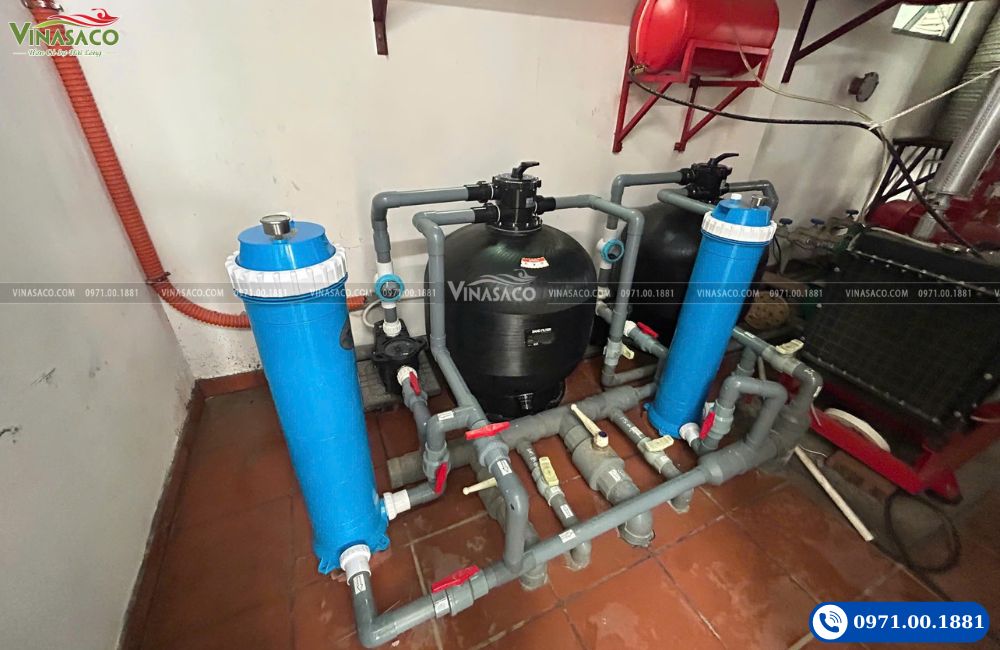 Lắp đặt hệ thống lọc nước bể bơi trường học THPT