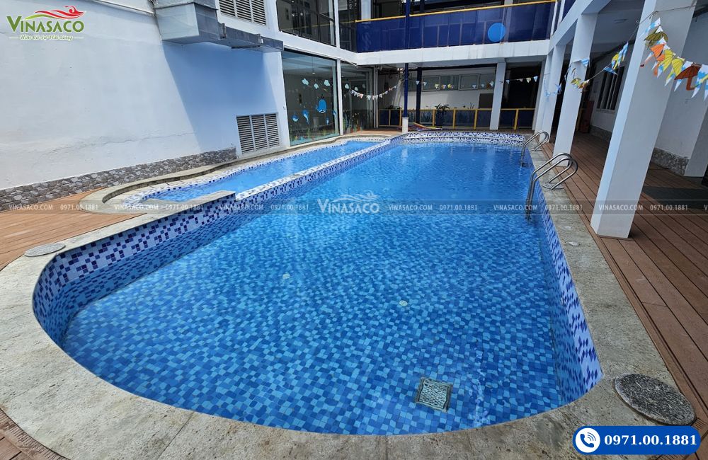 Vinasaco thi công bể bơi trường mầm non an toàn cho trẻ