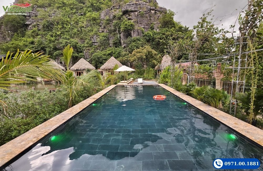 Hoàn thành bể bơi Hang Múa Eco Garden tại Ninh Bình