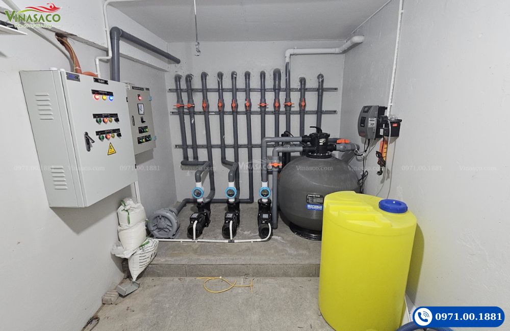 thiết bị bể bơi Bắc Ninh máy bơm bể bơi bình lọc bể bơi lắp đặt