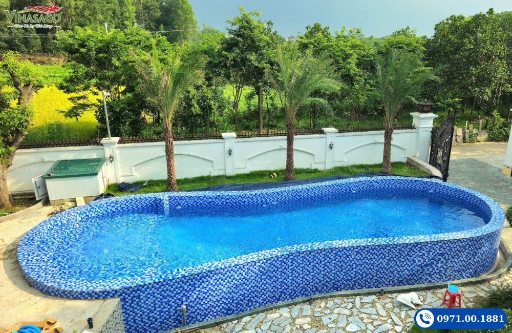 Thi công bể bơi gia đình tại bắc ninh vinasaco
