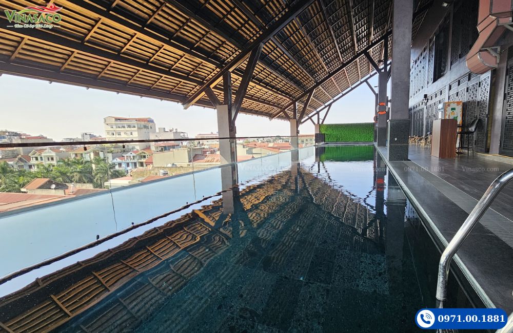 dự án bể bơi khách sạn Bắc Ninh thi công bể bơi trọn gói