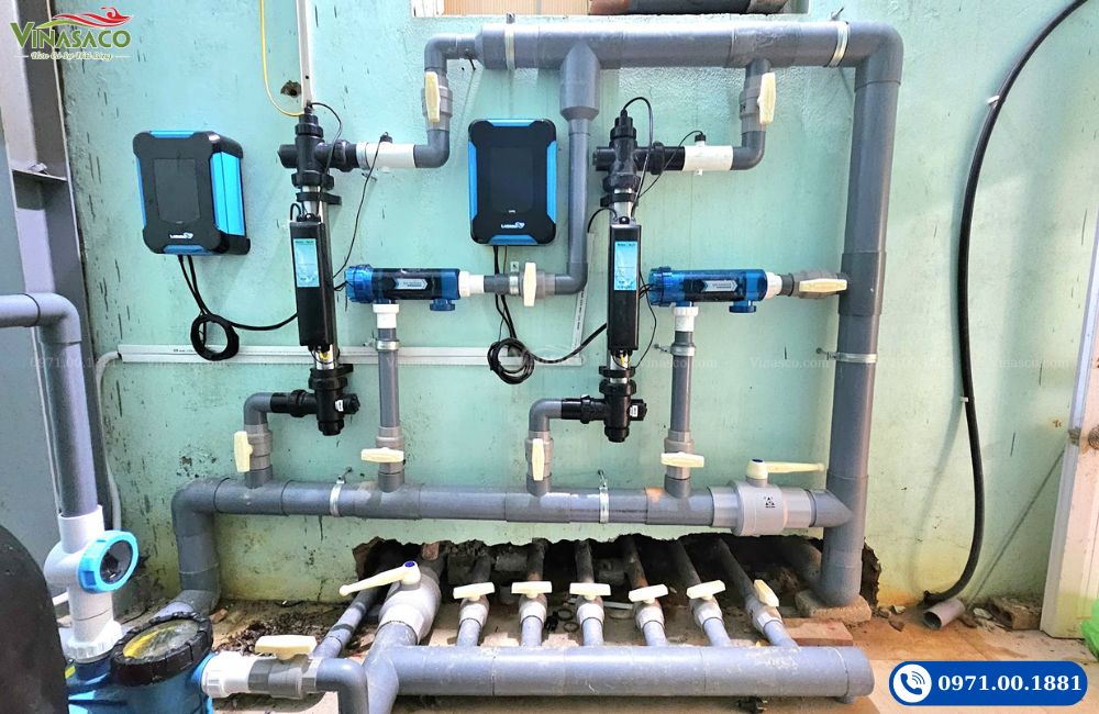 thi công lắp đặt thiết bị bể bơi trường quốc tế Kinh Bắc Bắc Ninh thi công lắp đặt thiết bị bể bơi