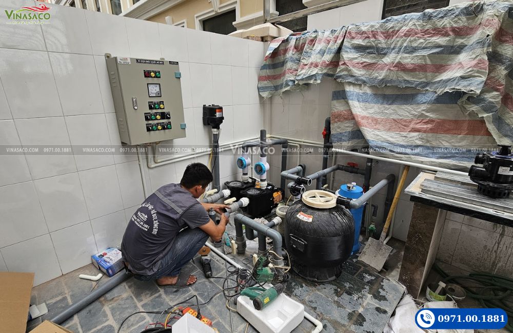 Thi công lắp đặt thiết bị bể bơi tại hải phòng