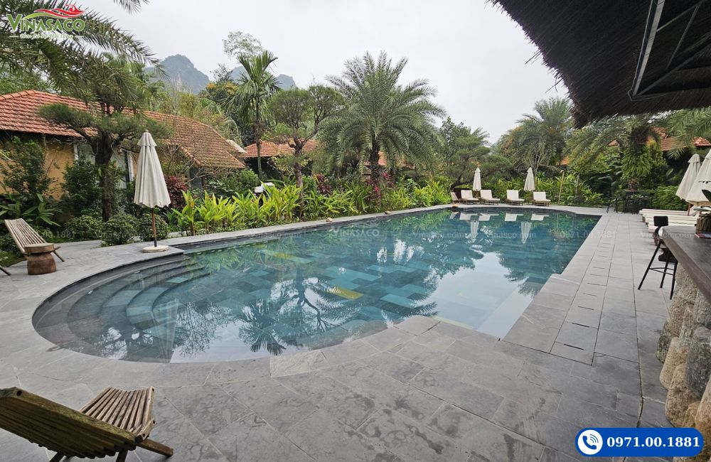 bể bơi Tam Cốc Retreat Ninh Bình thi công bể bơi Vinasaco