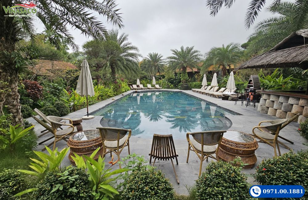 bể bơi Tam Cốc Retreat Ninh Bình thiết bị bể bơi Vinasaco