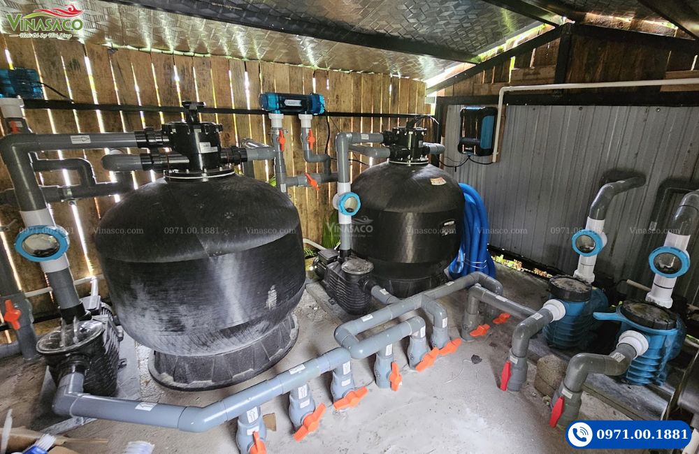 thiết bị bể bơi máy bơm bể bơi bình lọc bể bơi lắp đặt trọn gói