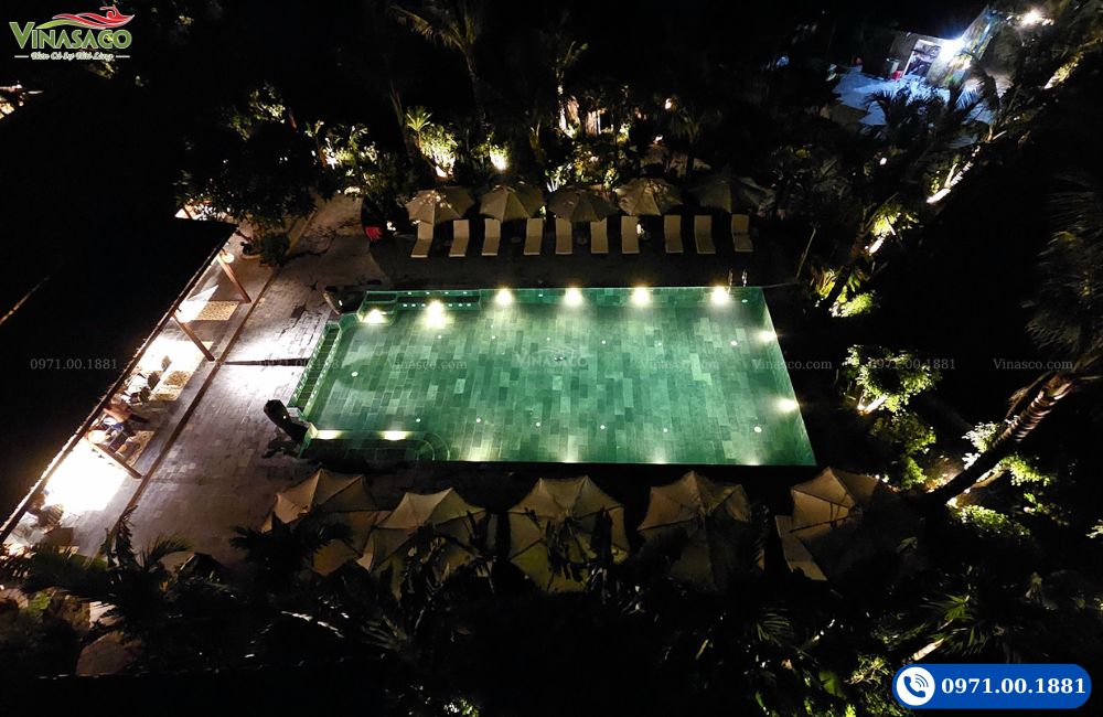 thi công bể bơi Ninh Bình Aman Retreat Vinasaco