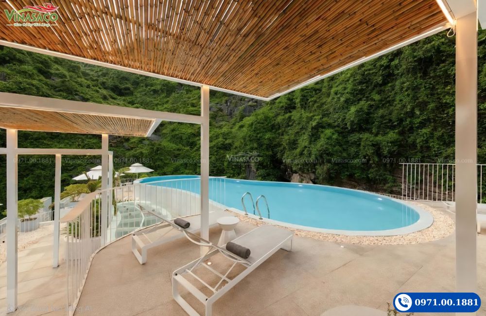 bể bơi One Day Tam Cốc Ninh Bình Vinasaco thi công