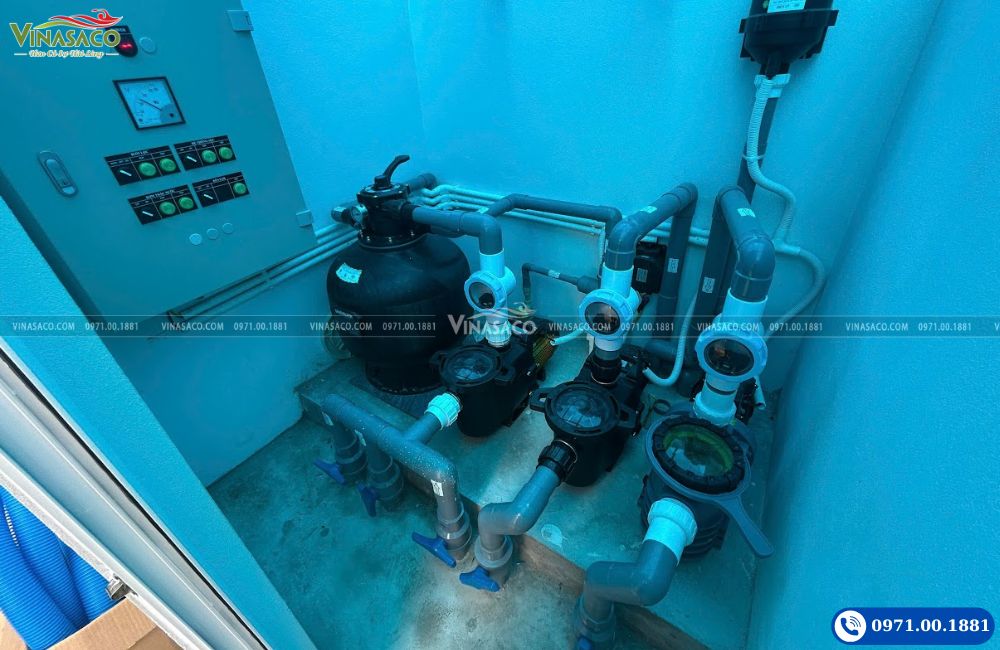Bình lọc cát bể bơi giúp lọc sạch cặn bẩn và vi khuẩn
