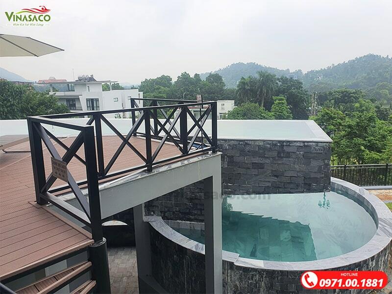 fThi công lắp đặt bể bơi Homestay tại Tam Đảo