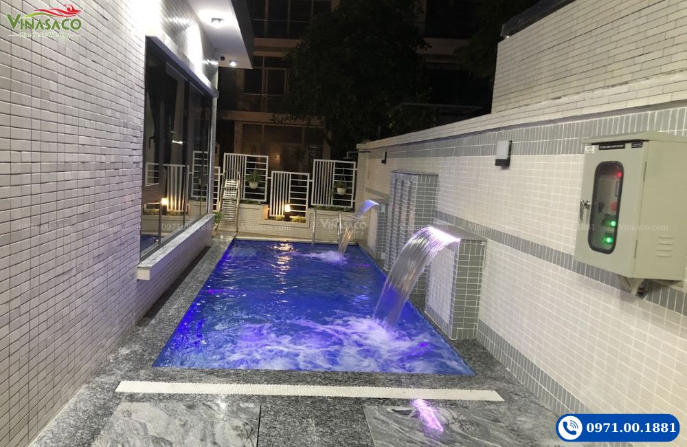 Thi công bể bơi gia đình Hà Nội – không gian thư giãn riêng tư, sạch và dễ vận hành