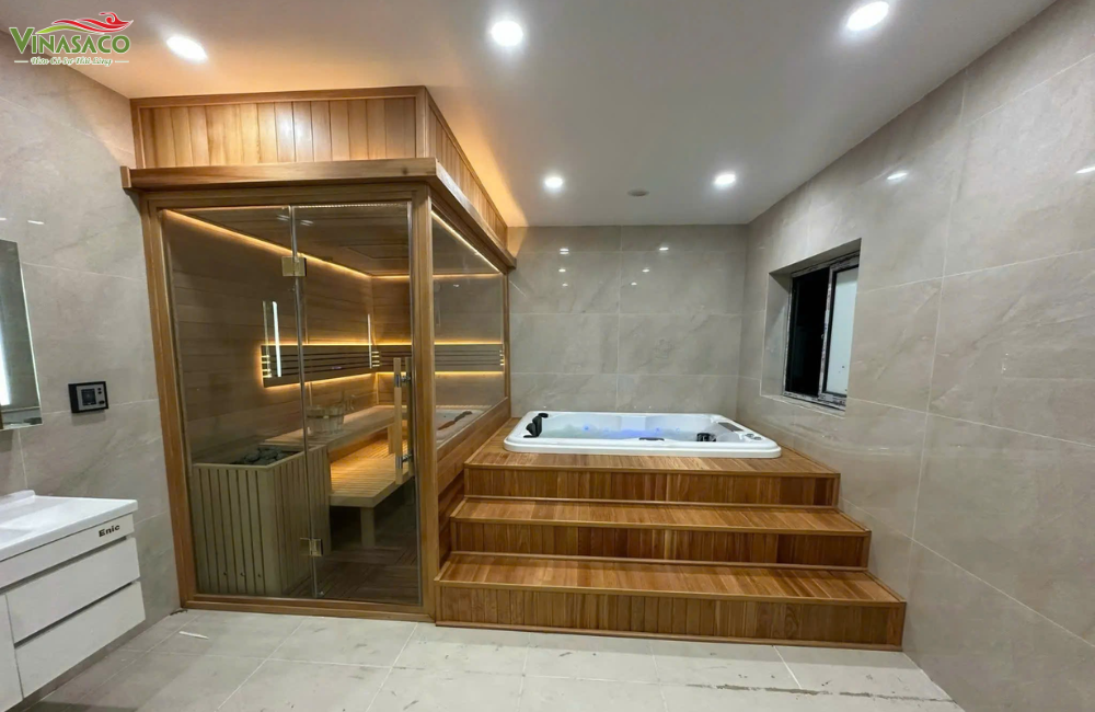 Không gian Wellness tại gia với bồn sục Jacuzzi