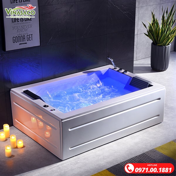 ảnh bồn tắm Gemy G95398- Bồn tắm massage đôi