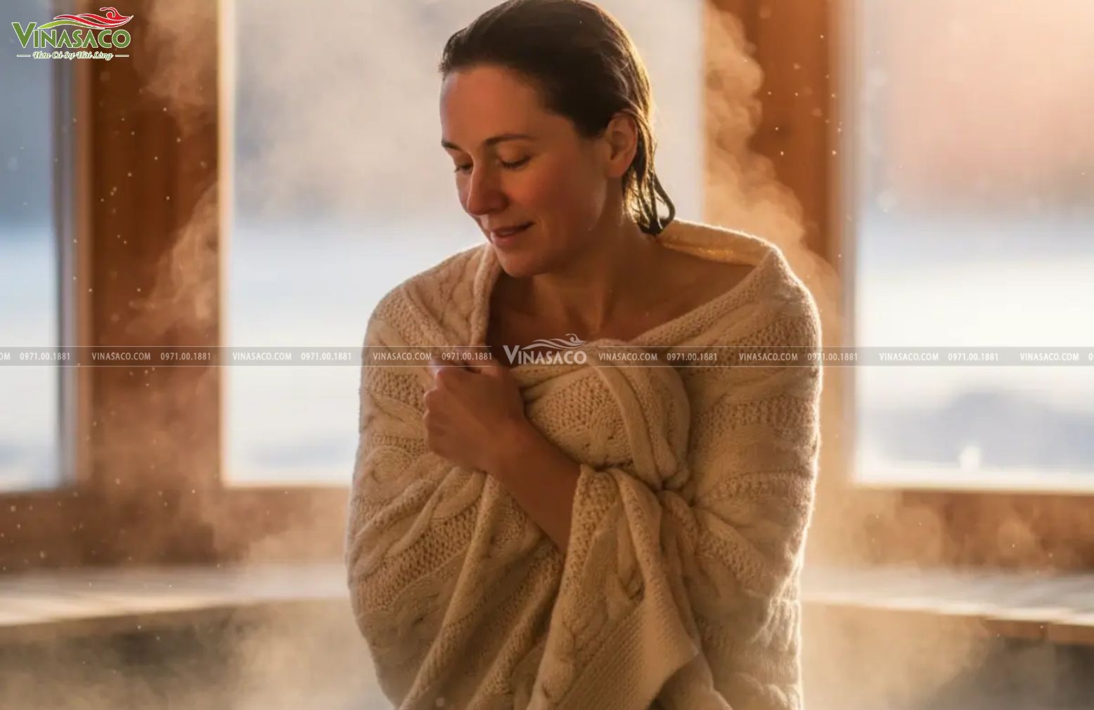 Làm ấm cơ thể sau khi sử dụng bồn ngâm lạnh Ice Bath