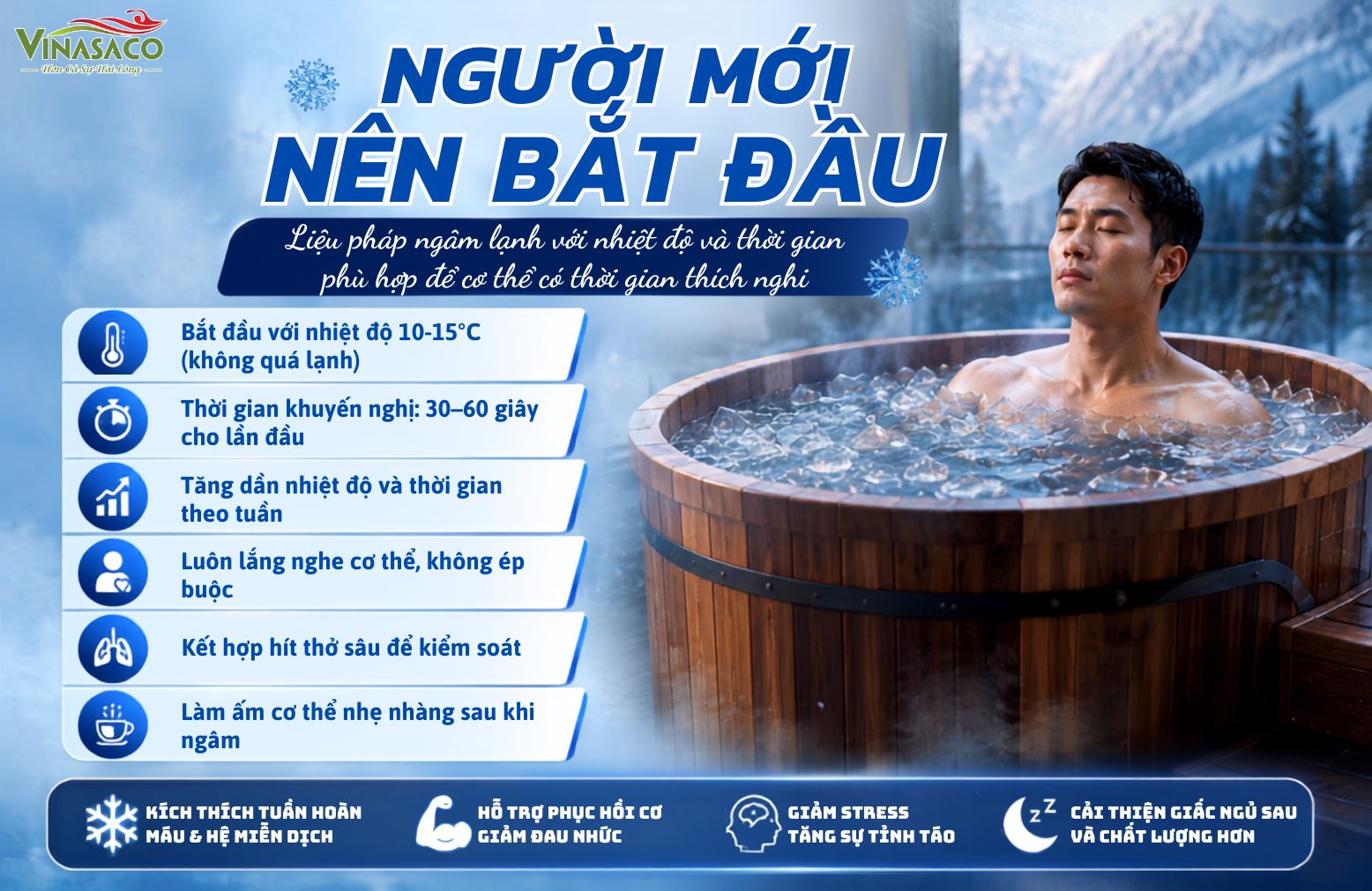 Hướng dẫn sử dụng bồn ngâm lạnh đúng cách cho người mới