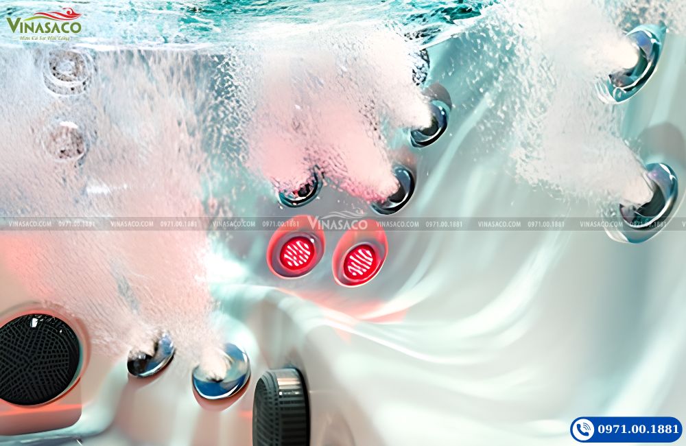 Hydrotherapy trong bồn sục Jacuzzi hiện đại