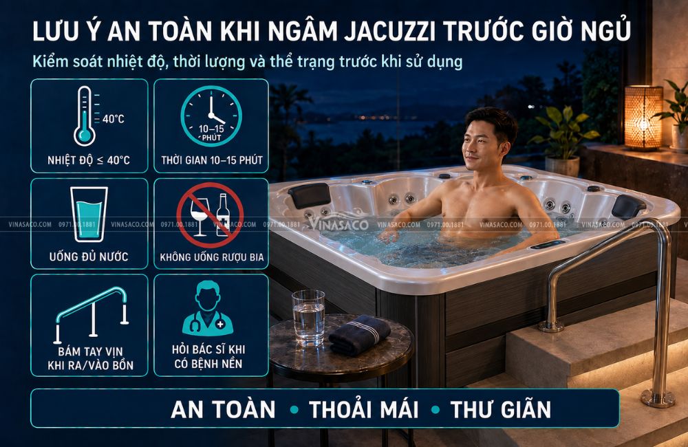 Jacuzzi có giúp cải thiện giấc ngủ và giảm căng thẳng không?