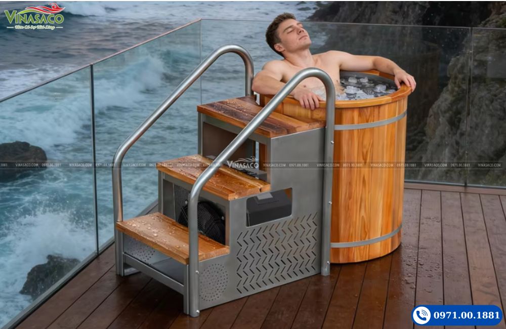 Bồn ngâm lạnh Ice Bath kết hợp máy làm lạnh chuyên dụng
