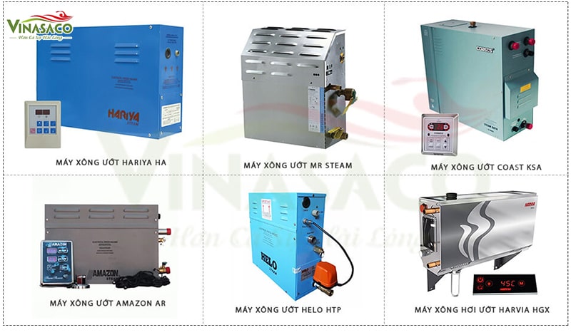 Một số thiết bị máy xông hơi được cung cấp bởi Vinasaco