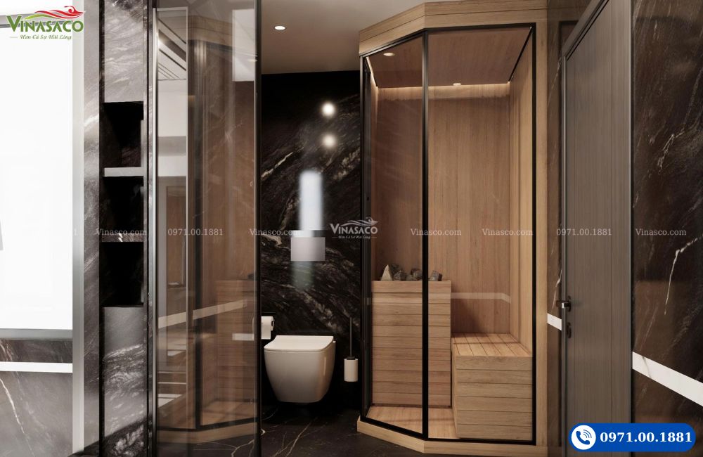 Bản thiết kế phòng xông hơi khô 1 người sử dụng giành cho gia đình