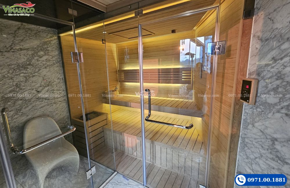 Thi công phòng xông hơi tại Ciputra Hà Nội