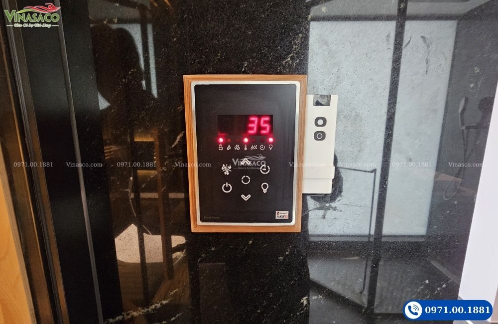 Bảng điều khiển máy xông hơi khô Sawo Aries Wall