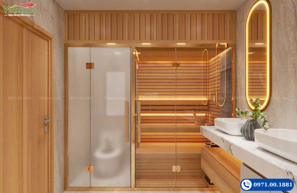 Thiết kế, thi công phòng xông hơi tại Hà Nội