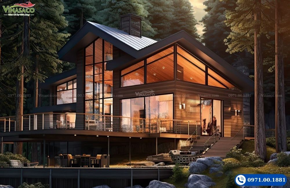 Ngôi nhà được làm bằng gỗ tại Phần Lan