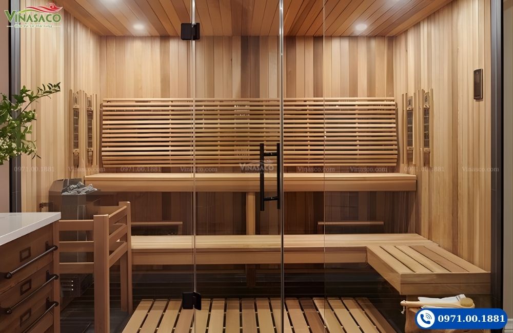 Gỗ đóng phòng xông có hương thơm tự nhiên